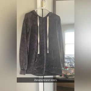 Zenana acid washed hoodie/sweatshirt women’s size large